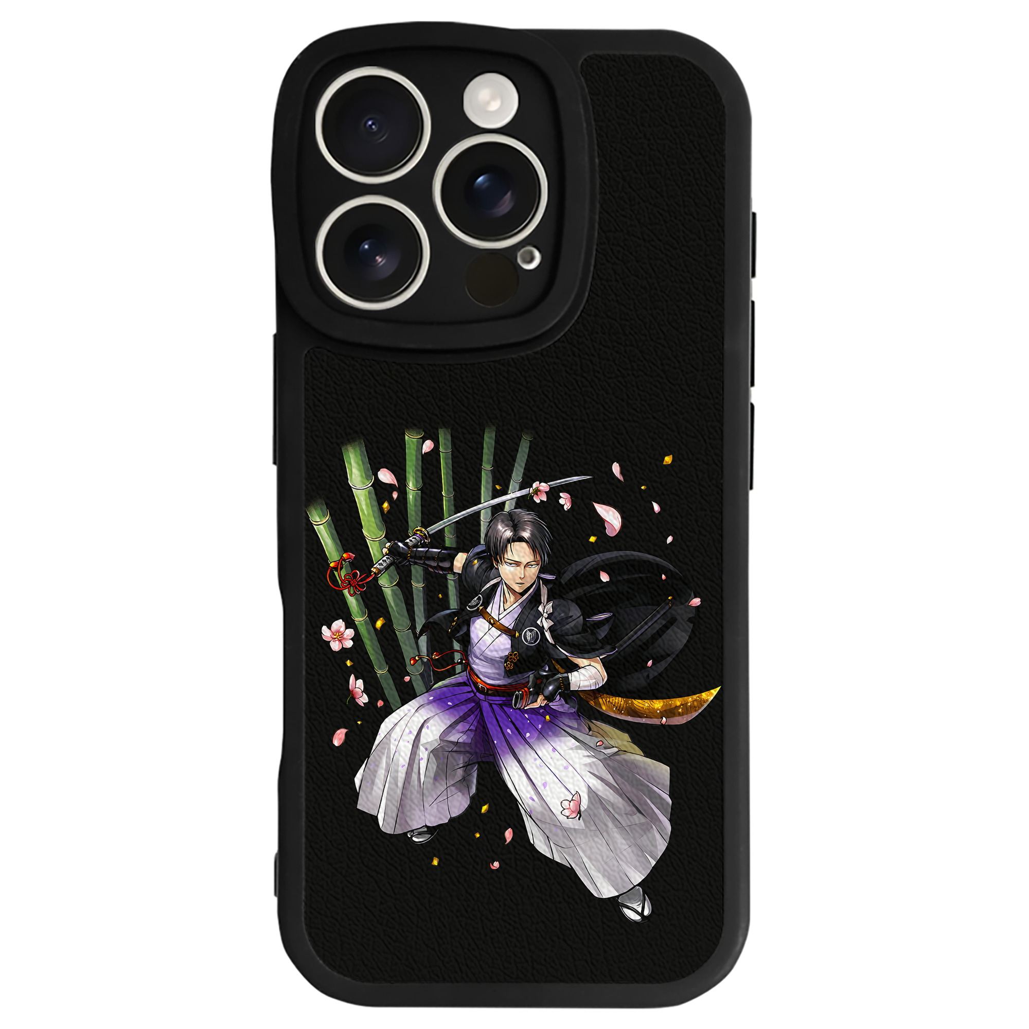 （画像用） 進撃の巨人 リヴァイ·アッカーマン Attack on Titan Levi Ackerman 【iPhone 16シリーズ対応】シリコンスマホケース（レザー調） 材質：シリコン